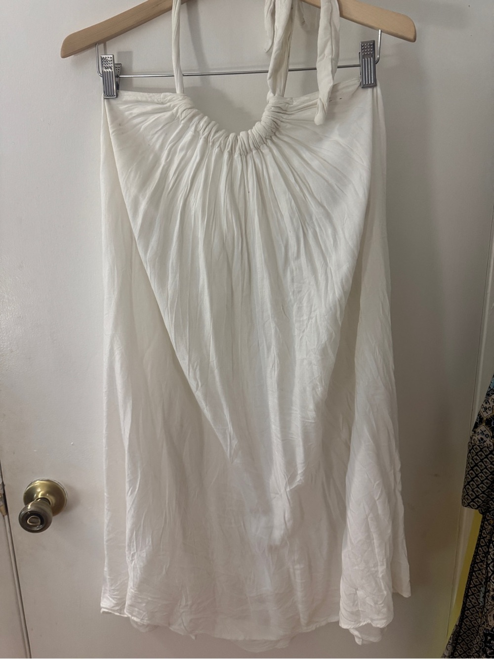 Elan White Halter-Style dress